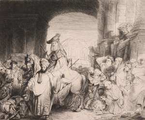 Triumf Mordocheusza autorstwa Rembrandt van Rijn