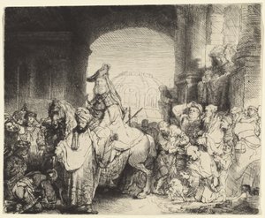 Triumf Mordocheusza autorstwa Rembrandt van Rijn