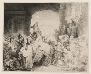 Triumf Mordocheusza autorstwa Rembrandt van Rijn