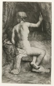 Kobieta ze strzałą Kobieta ze strzałą autorstwa Rembrandt van Rijn
