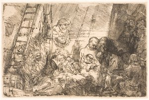 Obrzezanie (w stajence) autorstwa Rembrandt van Rijn
