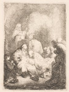 Obrzezanie: mała tabliczka autorstwa Rembrandt van Rijn