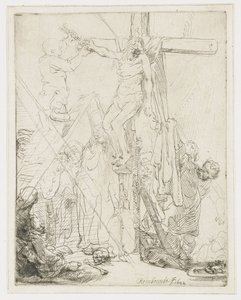 Zejście z krzyża: szkic autorstwa Rembrandt van Rijn
