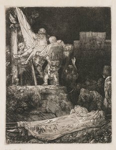 Zejście z krzyża przy świetle pochodni autorstwa Rembrandt van Rijn