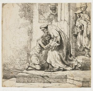 Powrót syna marnotrawnego autorstwa Rembrandt van Rijn