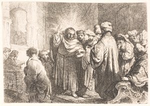 Pieniądze z hołdu autorstwa Rembrandt van Rijn