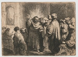 Pieniądze z trybutu autorstwa Rembrandt van Rijn