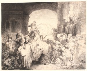 Triumf Mardocheusza autorstwa Rembrandt van Rijn