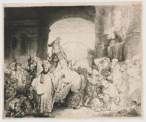 Triumf Mordocheusza autorstwa Rembrandt van Rijn