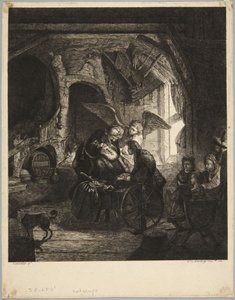 Tobiasz odzyskujący wzrok autorstwa Rembrandt van Rijn