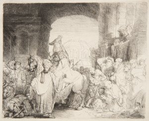 Triumf Mardocheusza autorstwa Rembrandt van Rijn