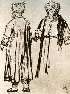 Dwóch Turków Idących, 1913. autorstwa Rembrandt van Rijn