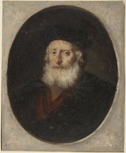 Starzec w czapce toque autorstwa Rembrandt van Rijn