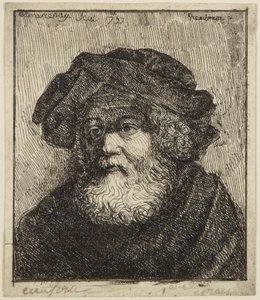 Starzec w czapce autorstwa Rembrandt van Rijn