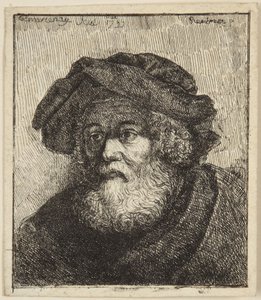 Starzec w czapce autorstwa Rembrandt van Rijn