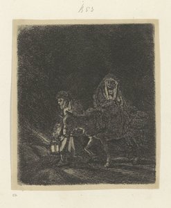 Lot do Egiptu: Nocny kawałek Recueil de quatre-vingt-cinq estampes originales (tytuł serii) autorstwa Rembrandt van Rijn