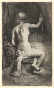 Kobieta ze strzałą autorstwa Rembrandt van Rijn