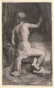 Kobieta ze strzałą autorstwa Rembrandt van Rijn