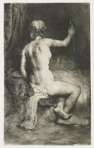 Kobieta ze strzałą autorstwa Rembrandt van Rijn