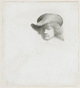 Autoportret z miękkim kapeluszem i ozdobnym płaszczem autorstwa Rembrandt van Rijn