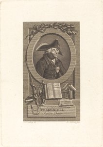 Fryderyk Wielki, król Prus autorstwa Remi Henri Joseph Delvaux after Johann Heinrich Ramberg
