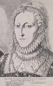 Królowa Elżbieta I (1533-1603), ok.1572-75 autorstwa Remigius Hogenbergh