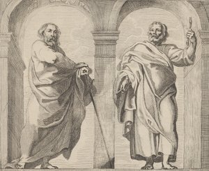 Święci Piotr i Paweł w przedsionku, ca. 1630-80., ca. 1630-80.