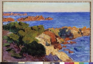 Czerwone skały w Agay Obraz Rene Seyssauda (1867-1952) 1901 Regards de Provence Foundation, Marsylia