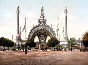 Wielkie danie z Wystawy Światowej 1900 w Paryżu autorstwa Rene Bineta.