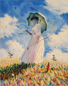 MONET-Golf, 2019, Rysunek ołówkiem na papierze