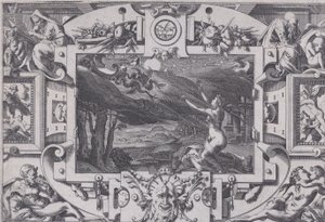 Medea i jej rydwan ciągnięty przez smoki Rozczochrany i nagi w ciemną noc, w opustoszałym miejscu..., 1563.