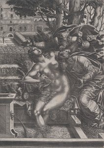 Zuzanna i Starszyzna. autorstwa Rene Boyvin