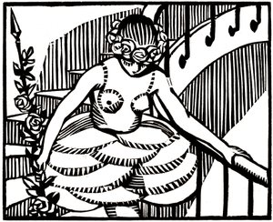 Ilustracja dla "Mitsou" autorstwa Colette autorstwa Rene George Hermann Paul