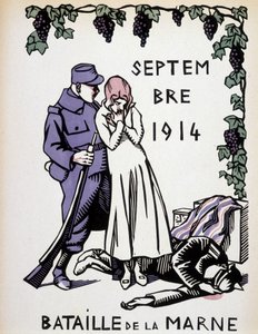 Wrzesień 1914: Bitwa nad Marną - rysunek Hermana Paula, w „Kalendarz wojny”” wyd. 1916