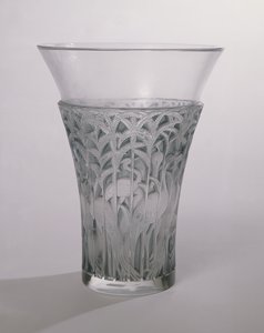 Wazon Ibis, 1934 (szkło matowe i niebieskie)