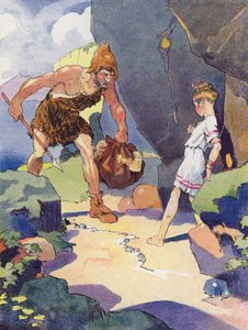 Mała dziewczynka z epoki brązu (kolor lito) autorstwa Rene Vincent