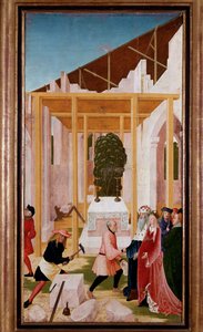 Budowa opactwa Klosterneuburg (Austria) (obraz autorstwa Reuland  Frueauf the Elder