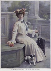 Henriette Roggers, francuska aktorka (kolorowe zdjęcie)