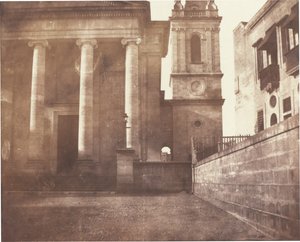 Katedra św. Pawła, Valletta, Malta, z dzwonnicą autorstwa Reverend Calvert Richard Jones