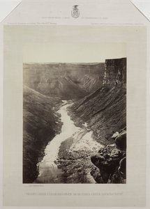 Grand Canon, rzeka Kolorado, ujście Kanab Wash, patrząc na zachód autorstwa Reverend George Wilson Bridges