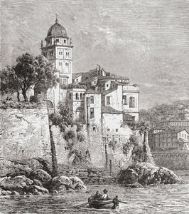 Arsenał w Genui, północne Włochy pod koniec XIX wieku. Z włoskich obrazów ks. Samuela Manninga, opublikowanych ok. 1890 r. autorstwa Reverend Samuel Manning
