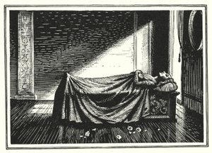 Hans Christian Andersen: Kalosze fortuny (lito) autorstwa Rex (after) Whistler