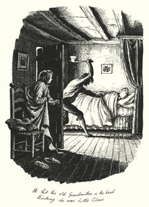 Hans Christian Andersen: Wielki Mikołaj i Mały Mikołaj (lito) autorstwa Rex (after) Whistler