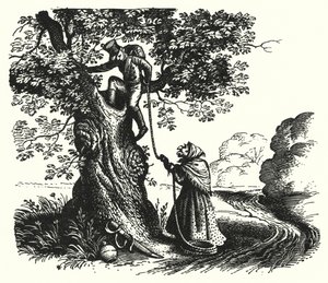 Hans Christian Andersen: Tinder-Box (lito) autorstwa Rex (after) Whistler