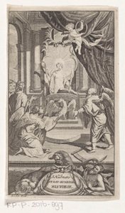 Ojciec Czas ujawnia historię Historia polityczna J. Huebnera (tytuł na obiekcie) Strona tytułowa za: Johann Hübner, Zwięzłe pytania z historii politycznej, 1719 autorstwa Reynier Blokhuysen