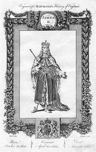 Jakub II z Anglii, XVIII wiek. autorstwa Reynolds Grignion