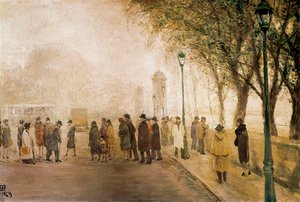 Le passage. (Olej na płótnie