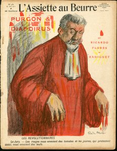 Okładka „”L’Plate au beurre””, numer 482, Satyryczna w kolorach autorstwa Ricardo Flores