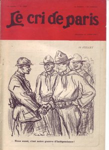 Ilustracja Ricardo Floresa (1878-1918) do okładki Le Cri de Paris