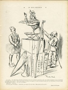 Ilustracja Ricardo Floresa (1878-1918) w Le Lire, 20.09.13 - Kłamca - Niemcy Prusy, Turcja, Wojna 14-18 Pierwsze myszy - Wilhelm II autorstwa Ricardo Flores